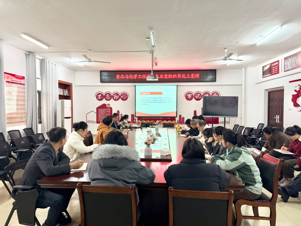 食化学院教职工党支部开展“制度赋能 作风建设长效之道”主题党课